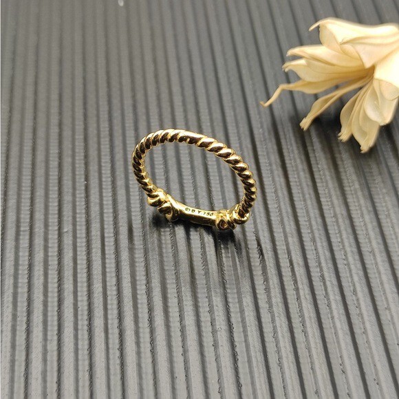 David Yurman Golden thread edged Ring size: 6 - Picture 3 of 5